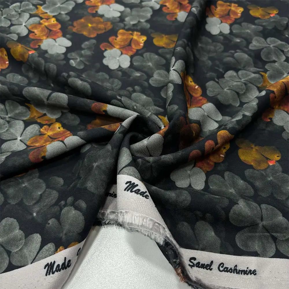 Desenli Belmando Viskon Kumaş