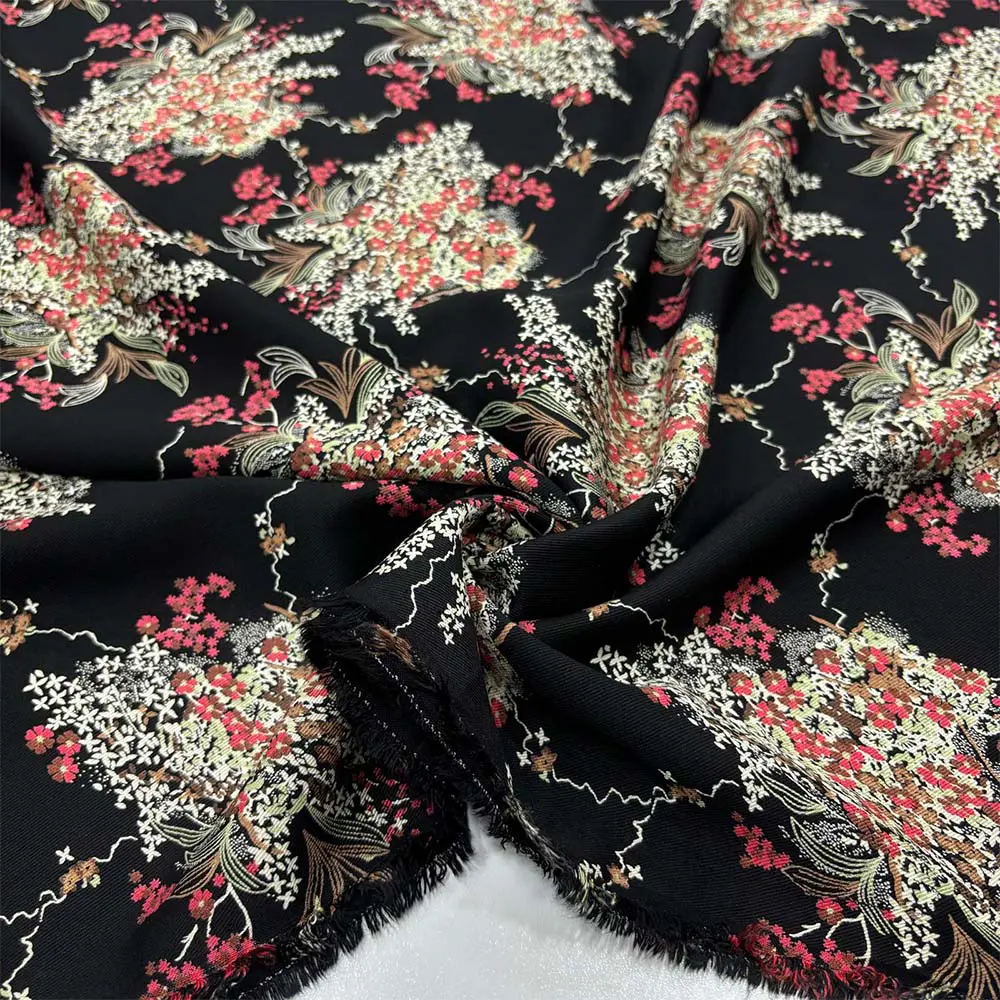 Desenli Belmando Viskon Kumaş