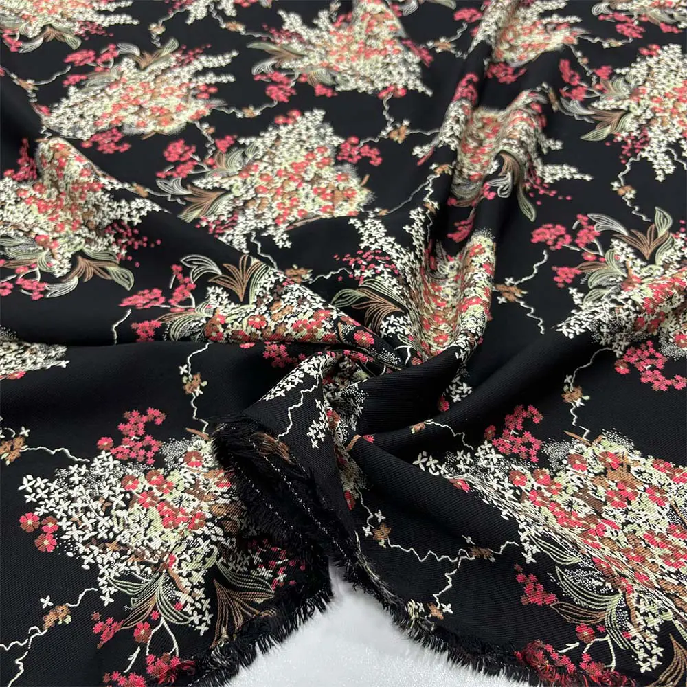 Desenli Belmando Viskon Kumaş