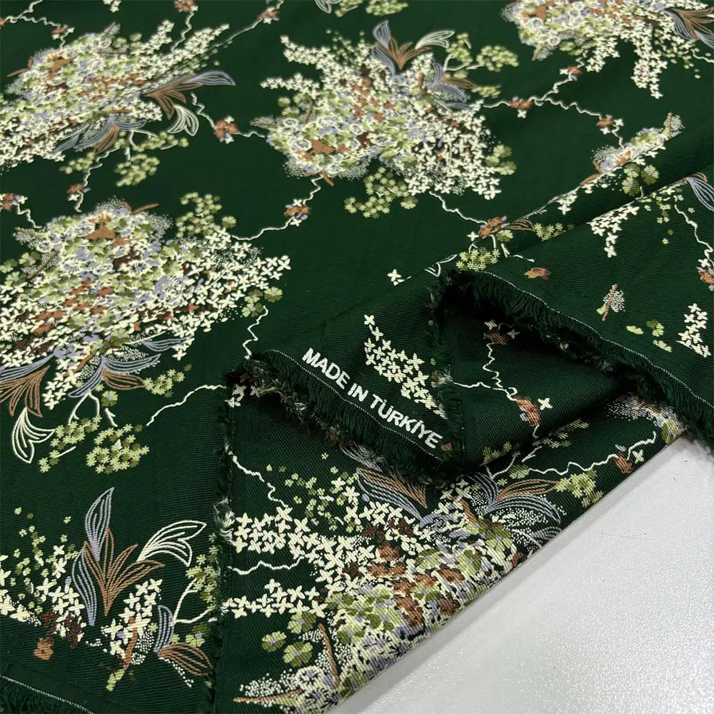 Desenli Belmando Viskon Kumaş