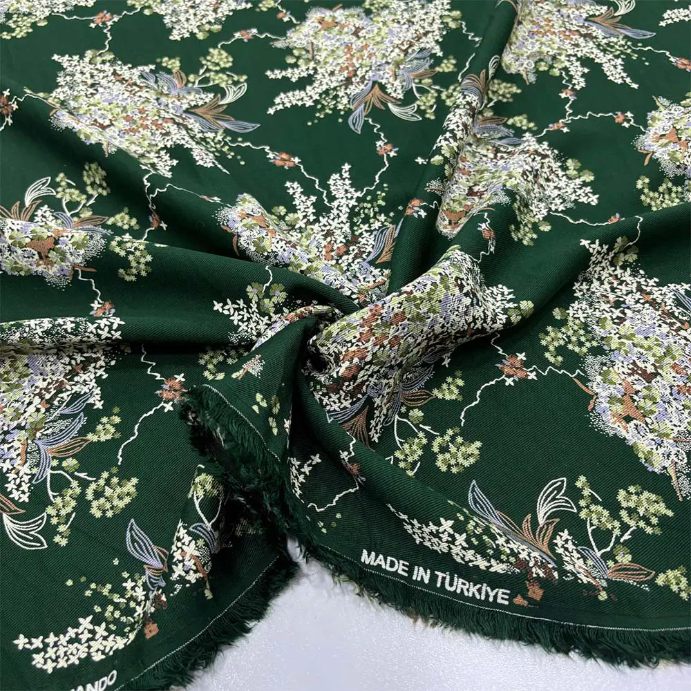 Desenli Belmando Viskon Kumaş