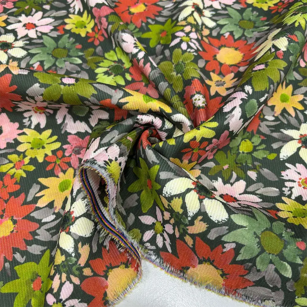 Desenli Fitilli Kadife Kumaş Desenli Fitilli Kadife Kumaş