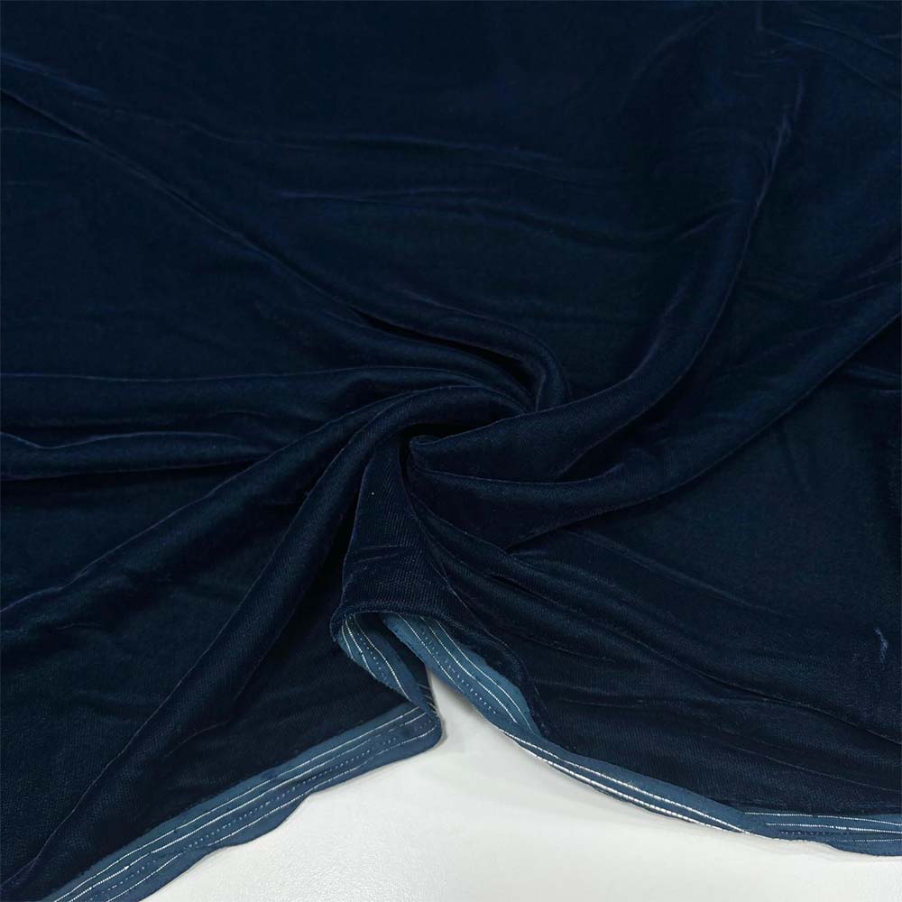 İpek Kadife Kumaş Petrol Mavisi İpek Kadife Kumaş Petrol Mavisi