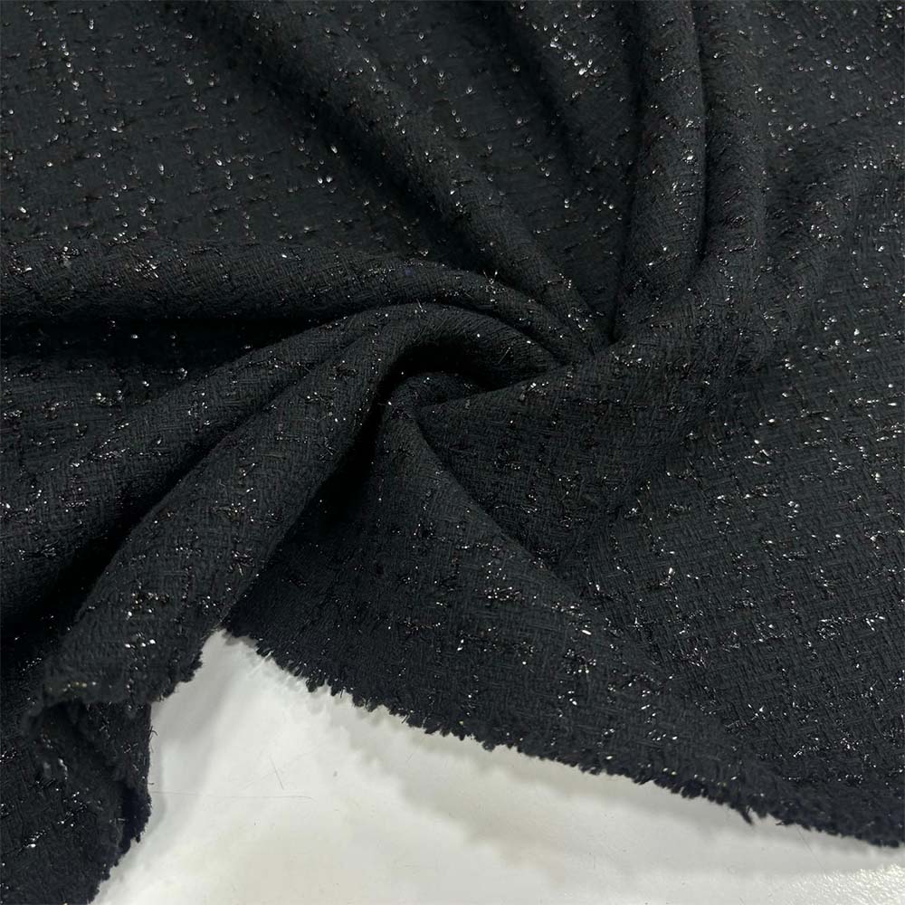 Simli Şanel Kumaş Siyah Simli Şanel Kumaş Siyah