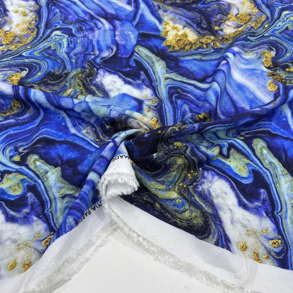 Desenli İpek Vual Kumaş Desenli İpek Vual Kumaş