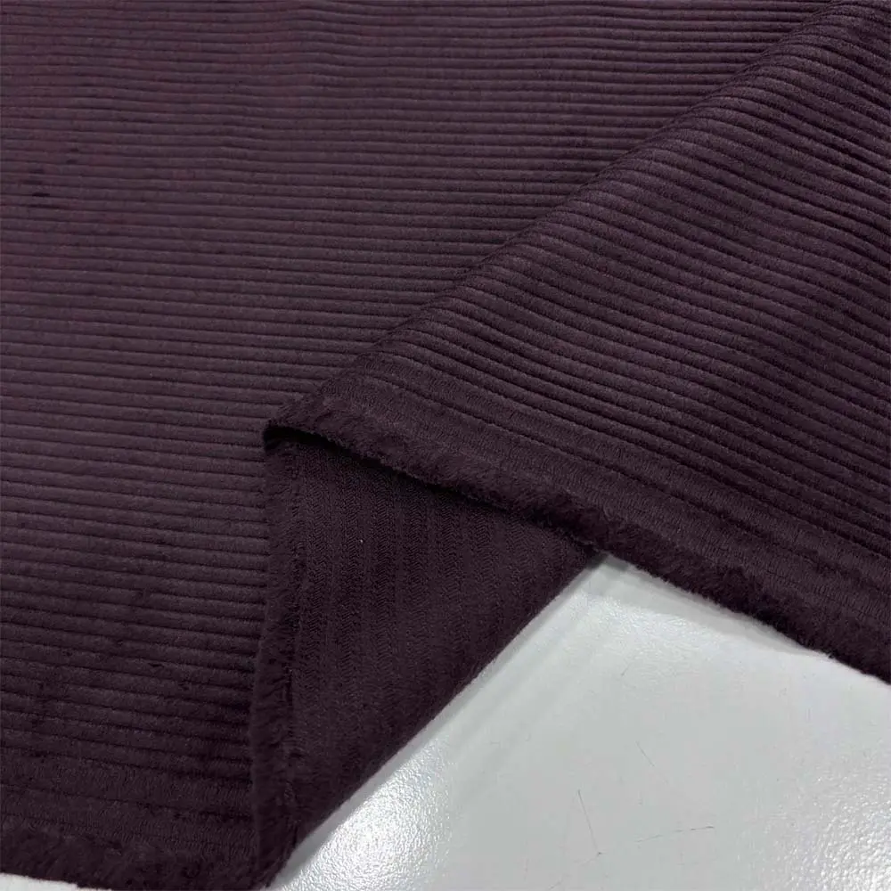 Fitilli Kadife Kumaş Mürdüm