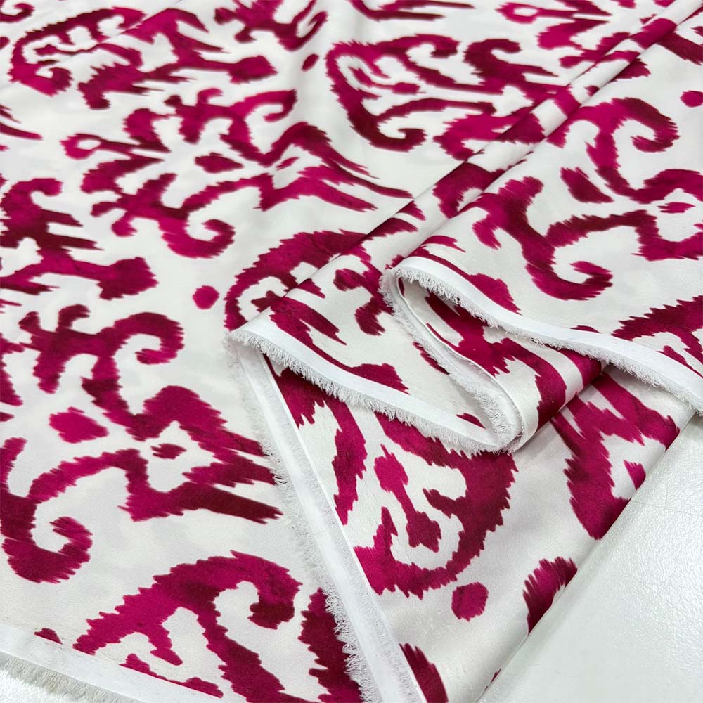 İpek Desenli Saten Kumaş