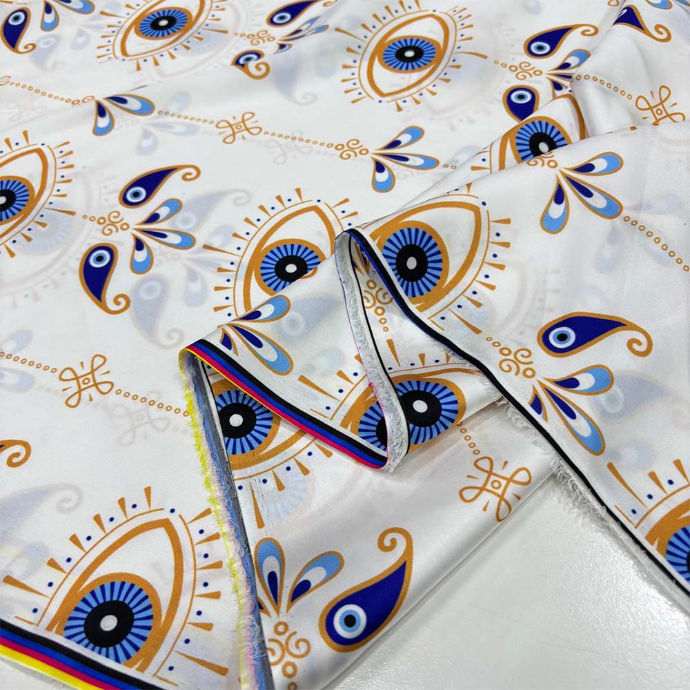 İpek Desenli Saten Kumaş