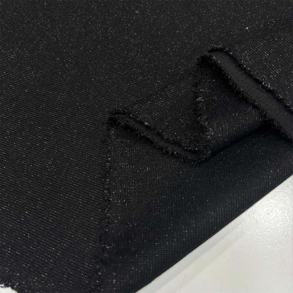 Simli Triko Kumaş Siyah Simli Triko Kumaş Siyah