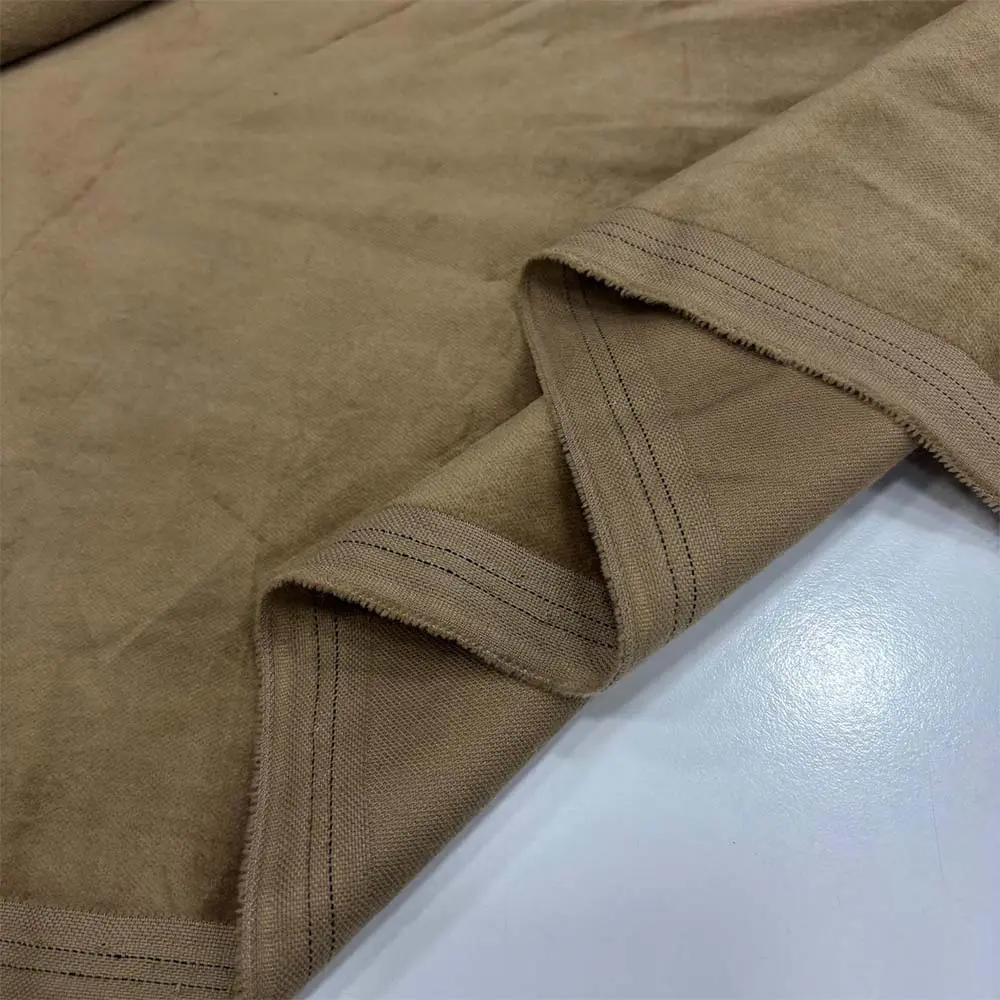 Cotton Kadife Kumaş Camel