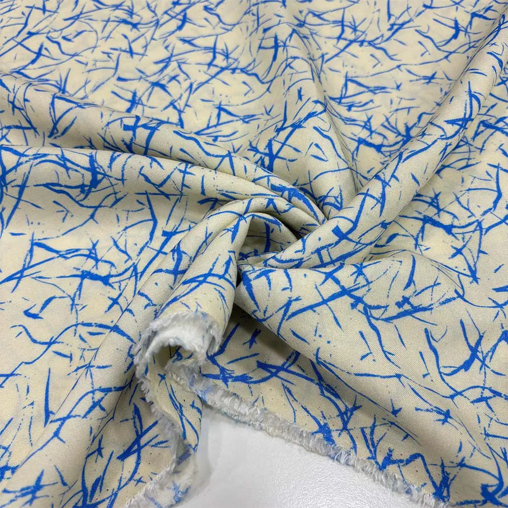 Desenli Viskon Kumaş