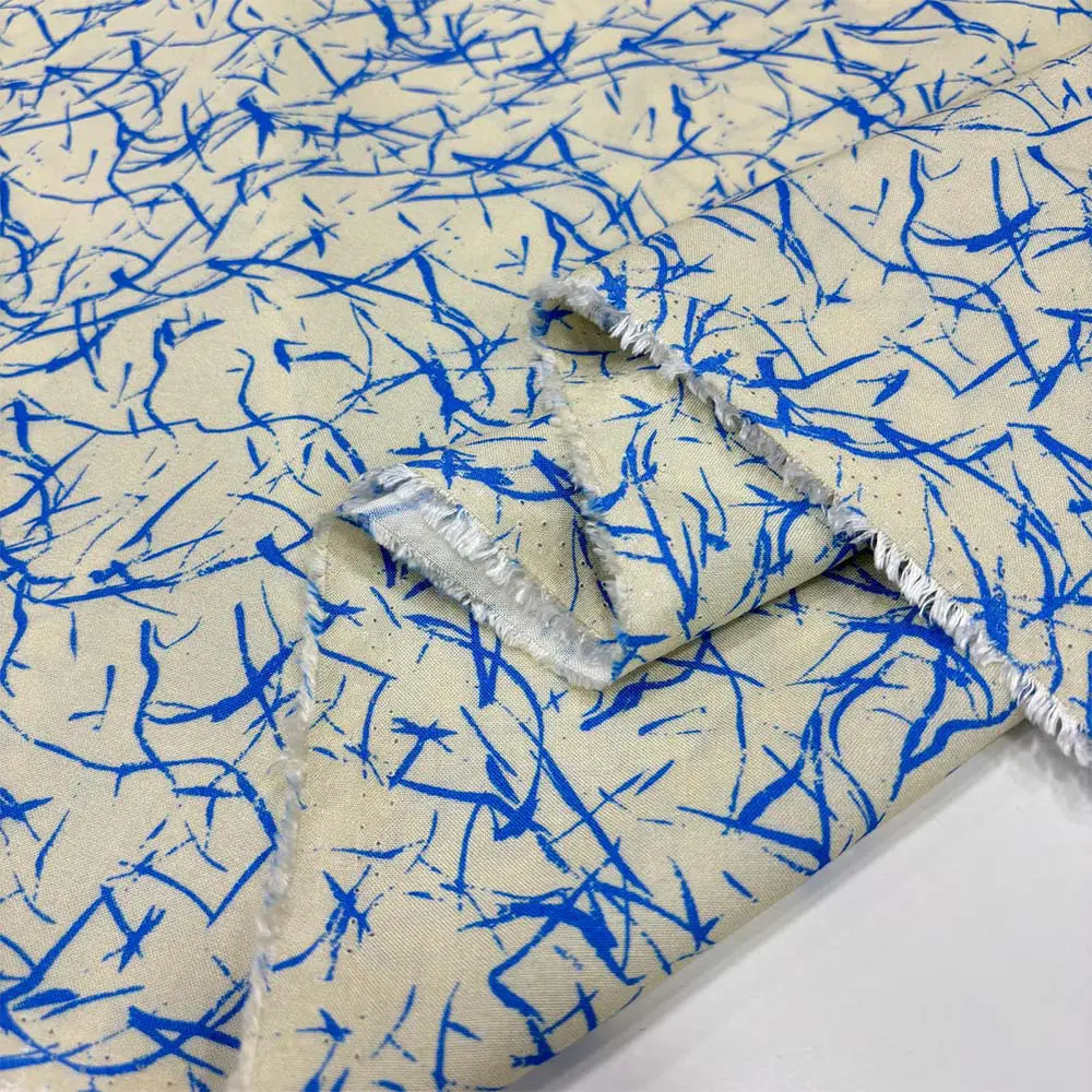 Desenli Viskon Kumaş