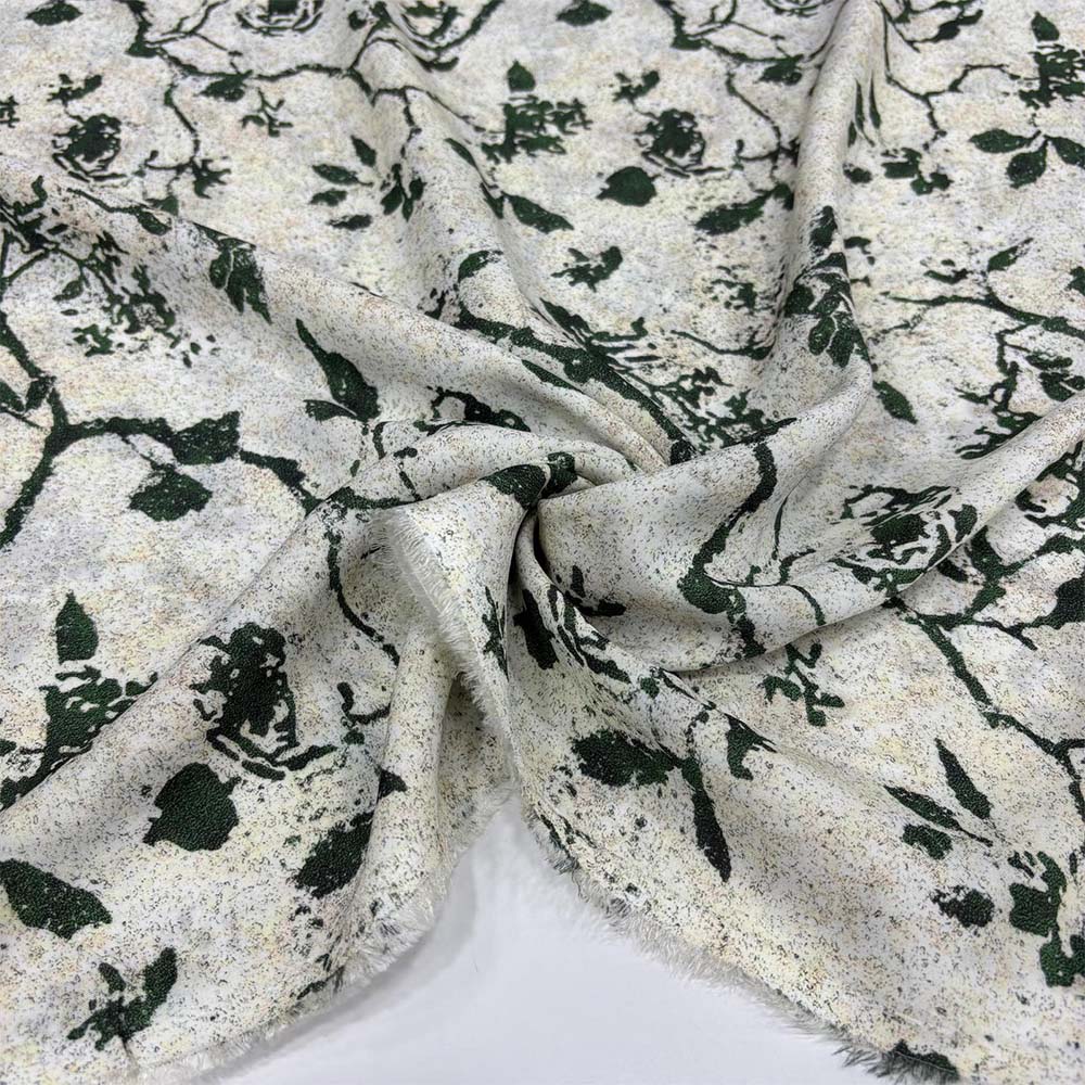 Desenli İpek Vual Kumaş Desenli İpek Vual Kumaş