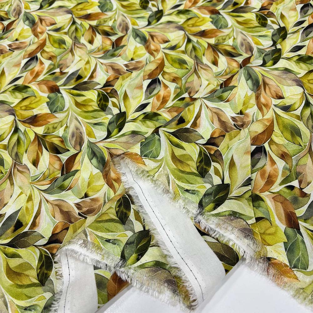 Desenli İpek Vual Kumaş