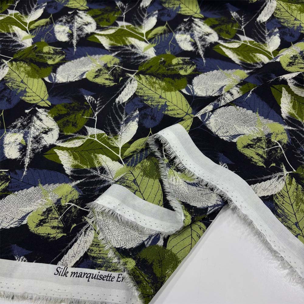 Desenli İpek Vual Kumaş Desenli İpek Vual Kumaş