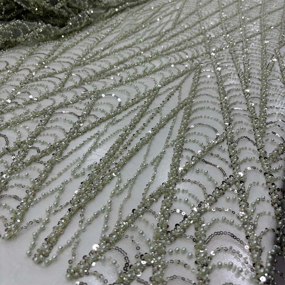 Taşlı Dantel Kumaş Mint Yeşili Taşlı Dantel Kumaş Mint Yeşili