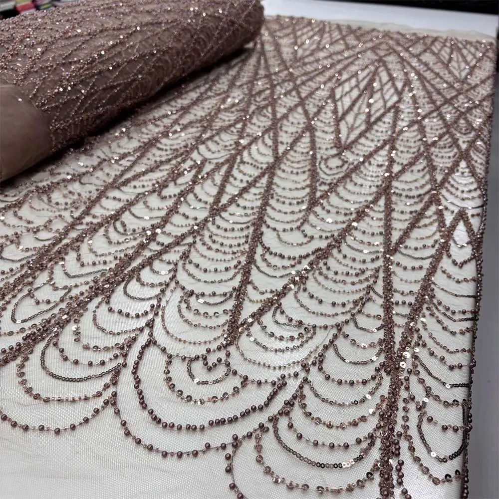 Taşlı Dantel Kumaş Sütlü Kahve