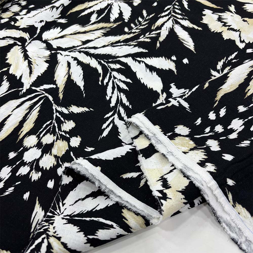 Desenli Ham Keten Kumaş