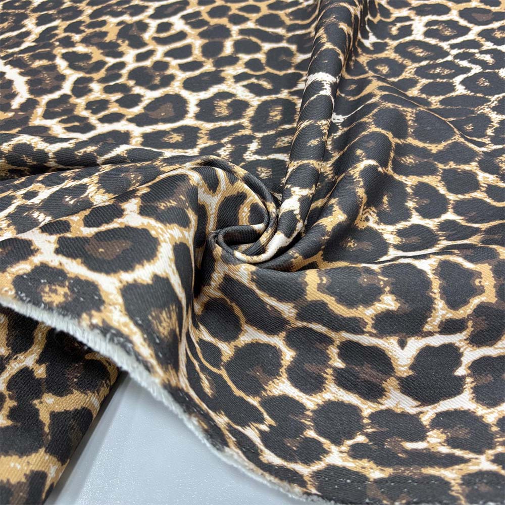 Desenli Kot Kumaş Leopar