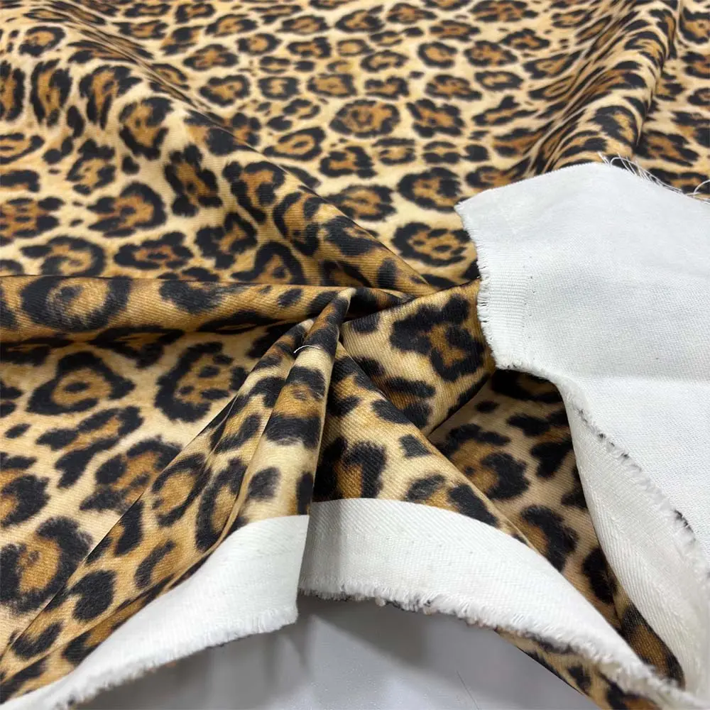 Desenli Kot Kumaş Leopar Desenli Kot Kumaş Leopar