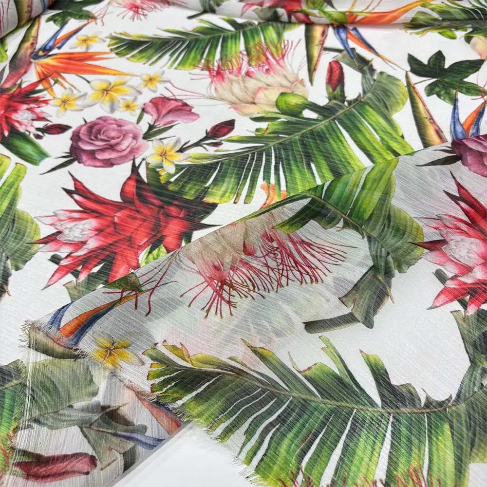 Desenli Şifon Kumaş