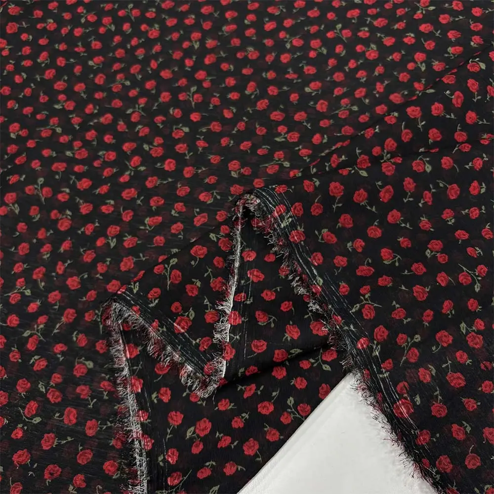 Desenli Şifon Kumaş