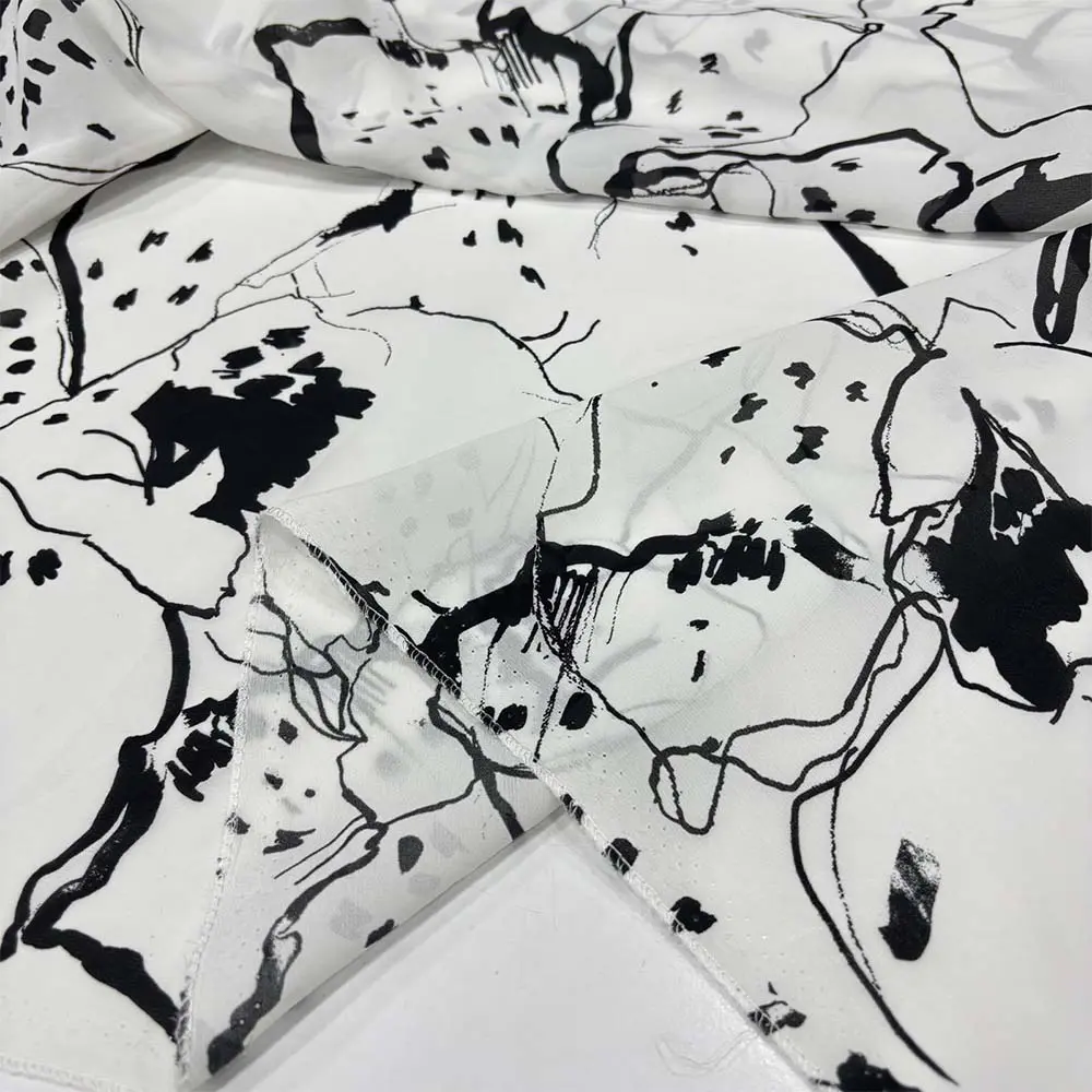 Desenli Şifon Kumaş