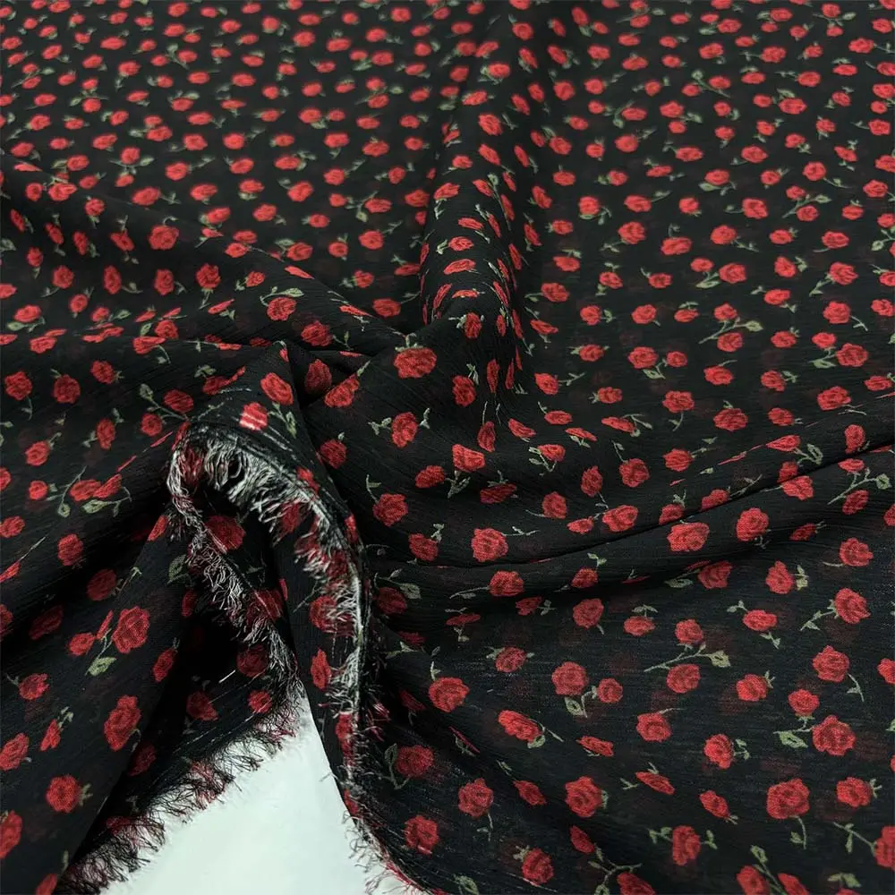 Desenli Şifon Kumaş