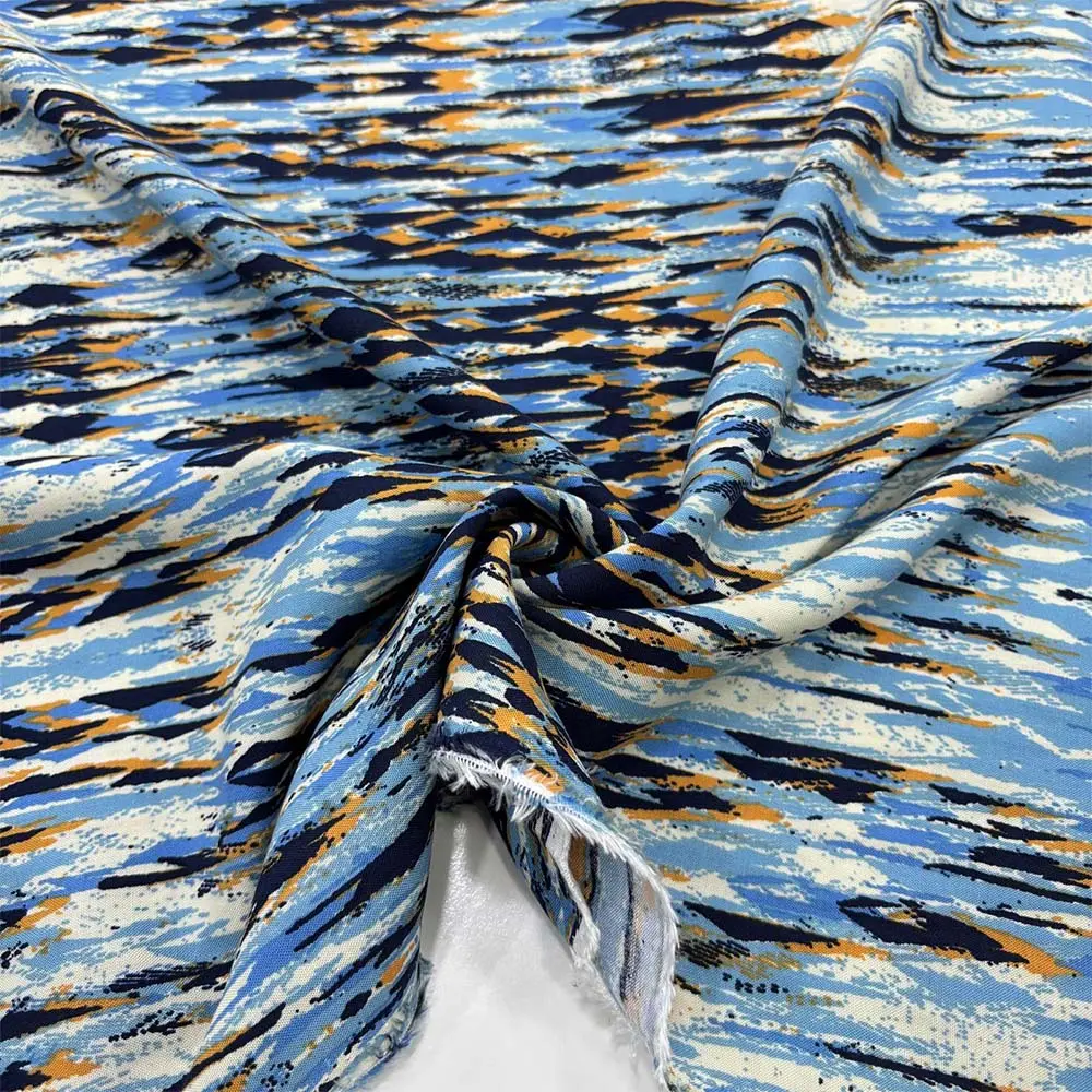 Desenli Viskon Kumaş