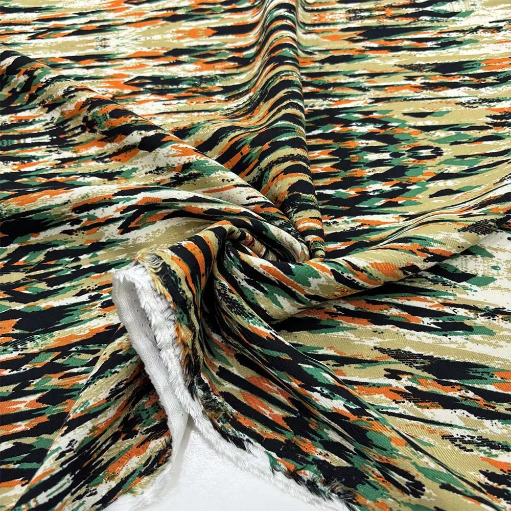 Desenli Viskon Kumaş