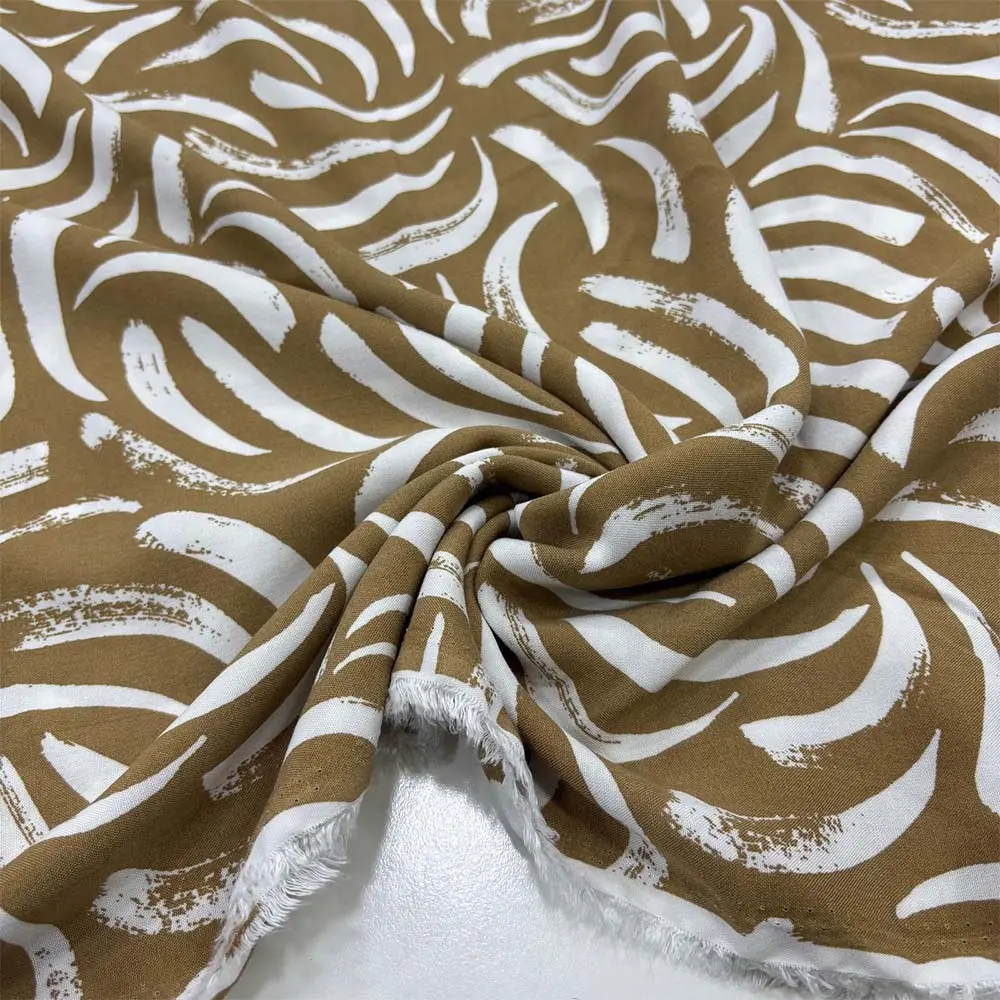 Desenli Viskon Kumaş