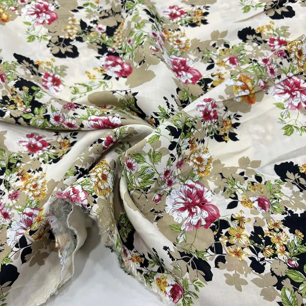 Desenli Viskon Vual Kumaş Desenli Viskon Vual Kumaş