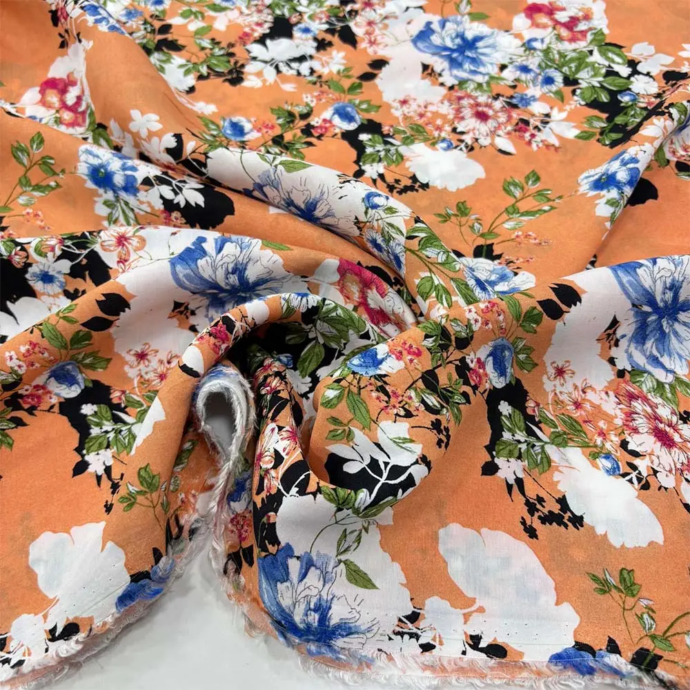 Desenli Viskon Vual Kumaş Desenli Viskon Vual Kumaş