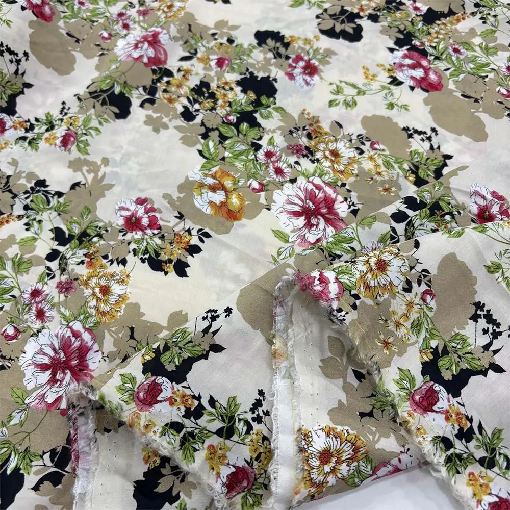 Desenli Viskon Vual Kumaş