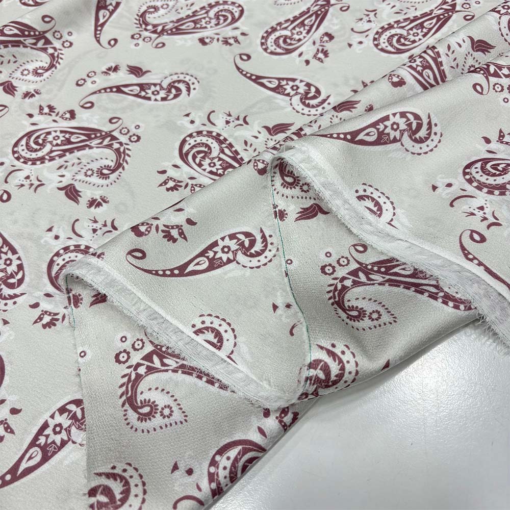 İpek Desenli Saten Kumaş