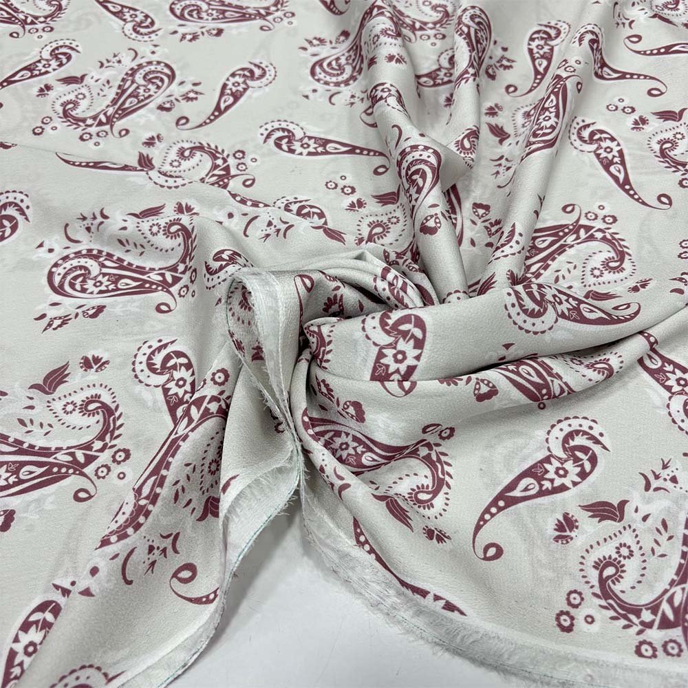 İpek Desenli Saten Kumaş