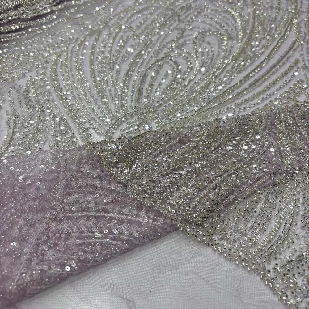 Taşlı Dantel Kumaş Açık Pembe Taşlı Dantel Kumaş Açık Pembe