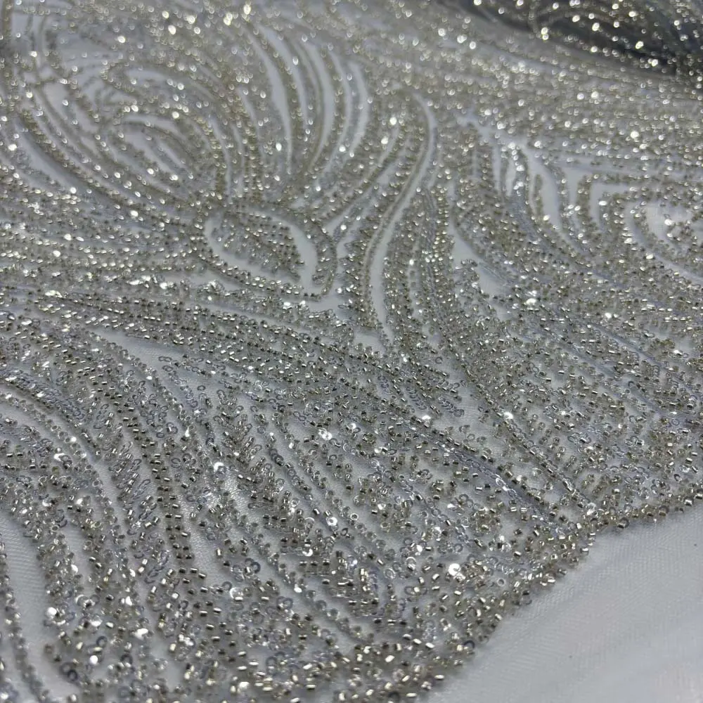 Taşlı Dantel Kumaş Mavi Taşlı Dantel Kumaş Mavi