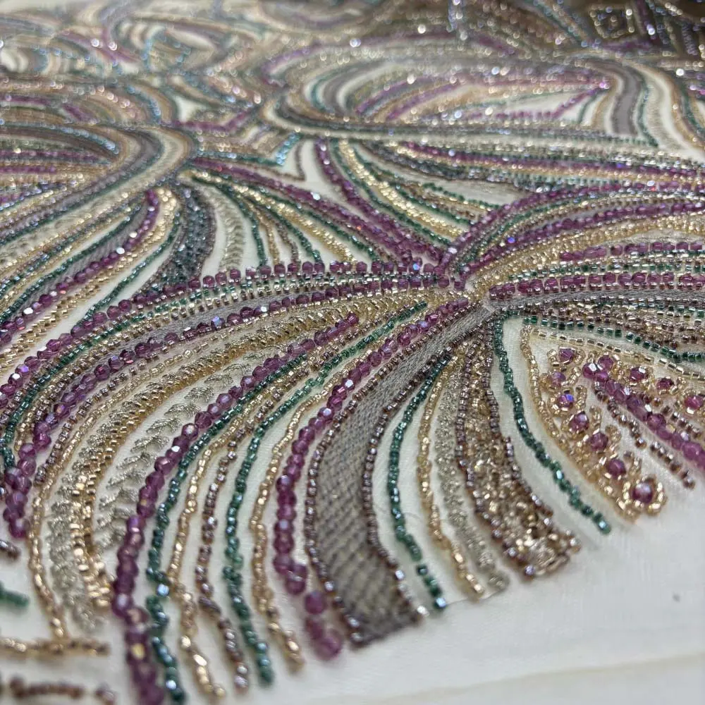 Taşlı Dantel Kumaş Renkli Taşlı Dantel Kumaş Renkli