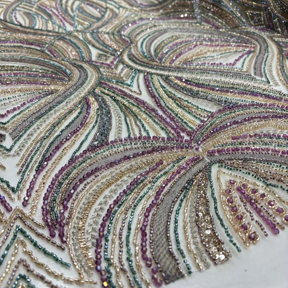 Taşlı Dantel Kumaş Renkli Taşlı Dantel Kumaş Renkli