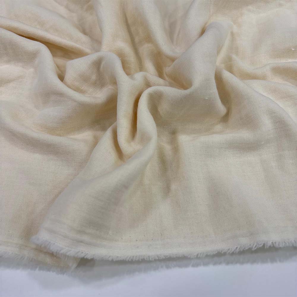 Çift Kat Müslin Kumaş Krem