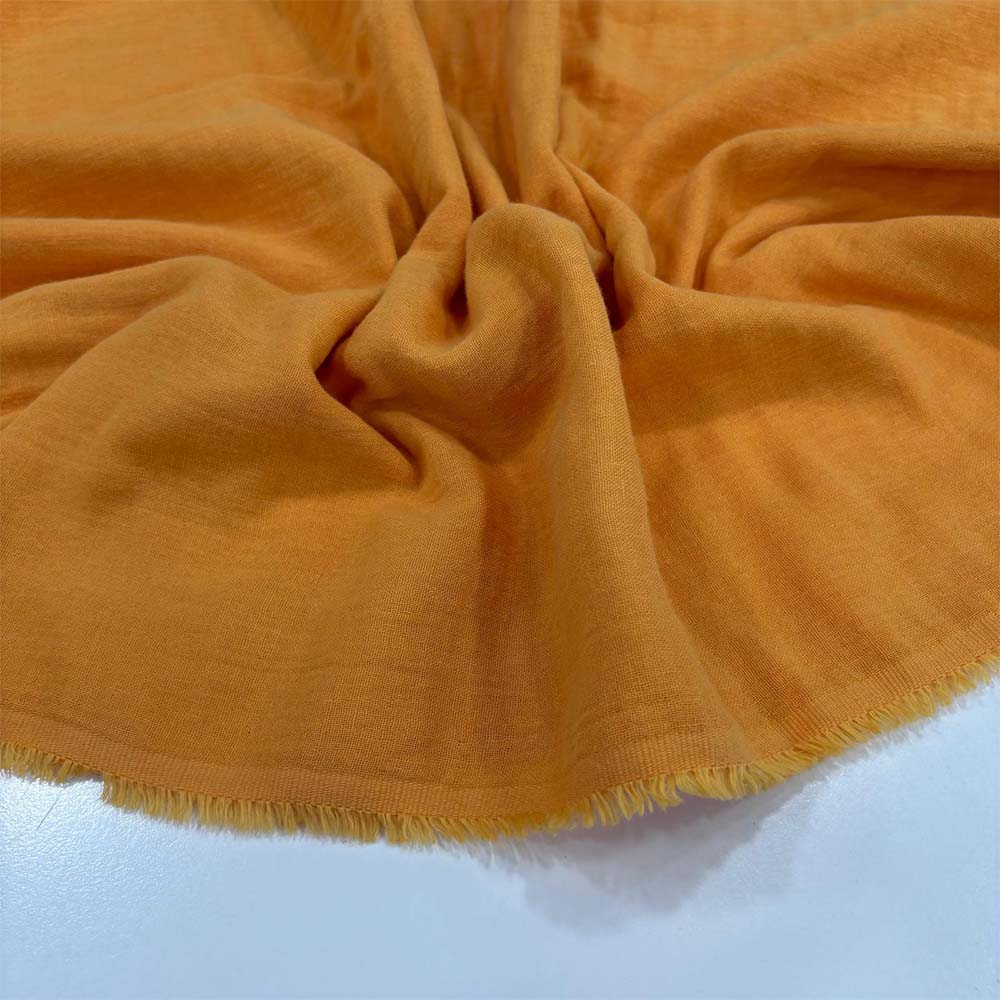 Çift Kat Müslin Kumaş Turuncu