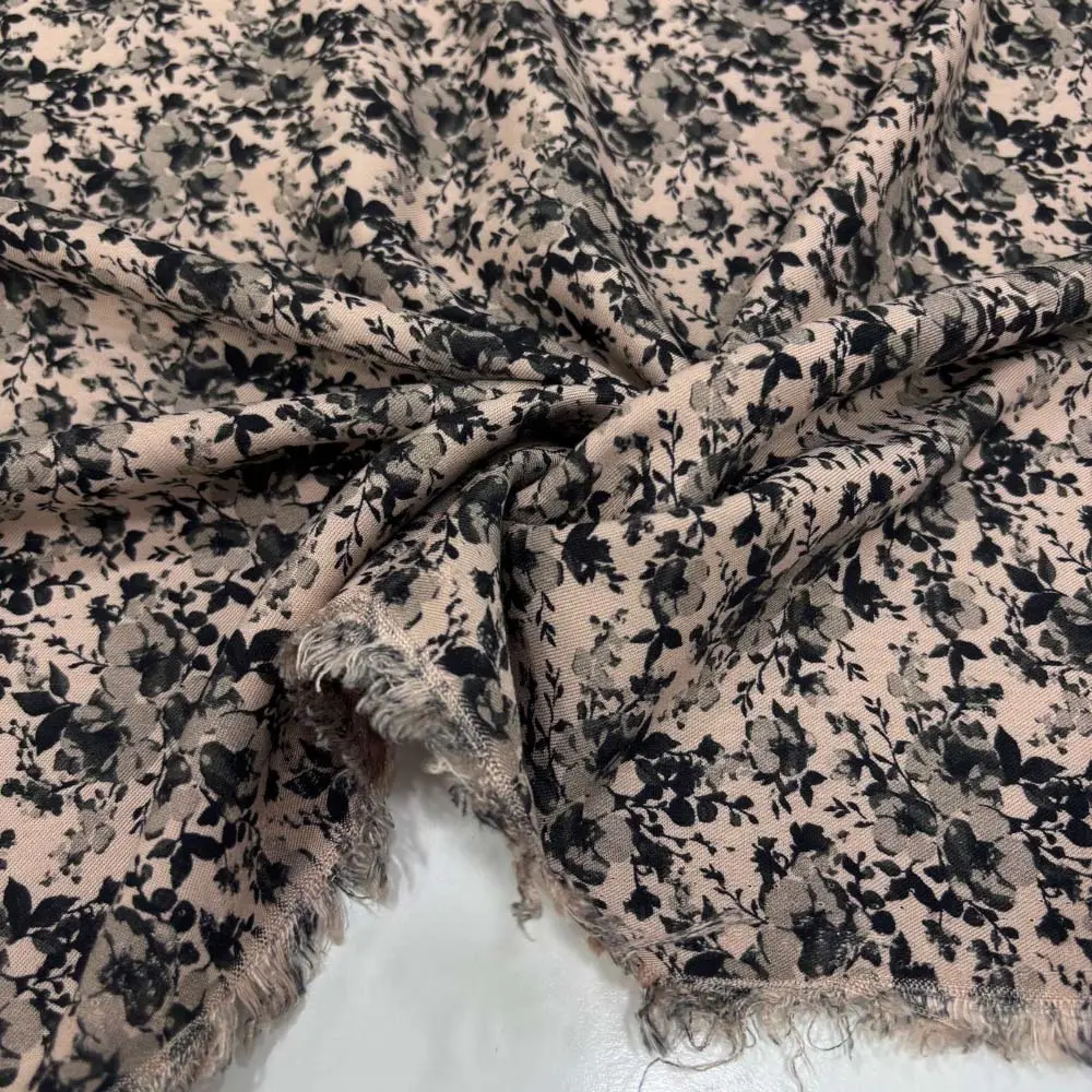 Desenli Belmando Viskon Kumaş