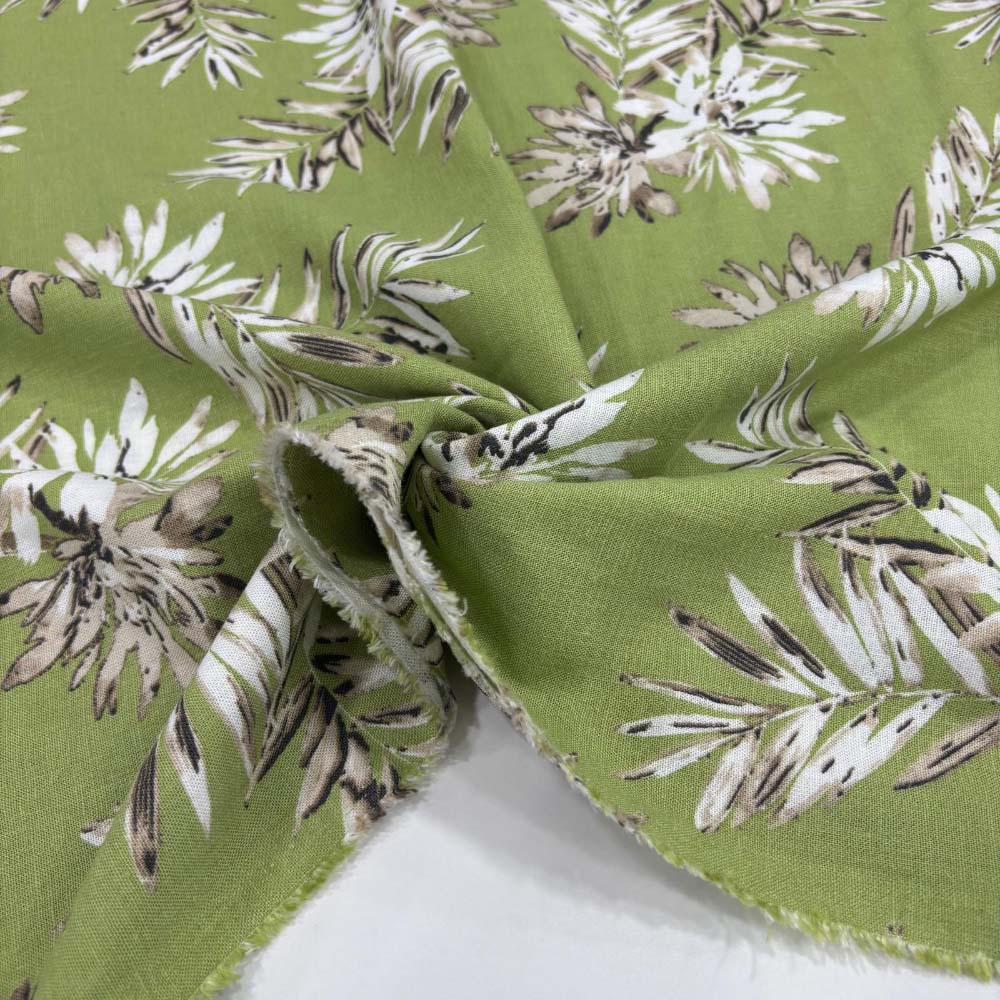 Desenli Ham Keten Kumaş Desenli Ham Keten Kumaş