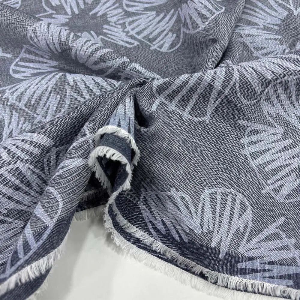 Desenli İnce Kot Kumaş