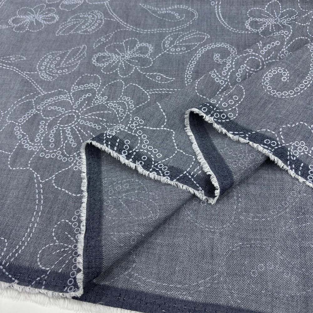 Desenli İnce Kot Kumaş Desenli İnce Kot Kumaş