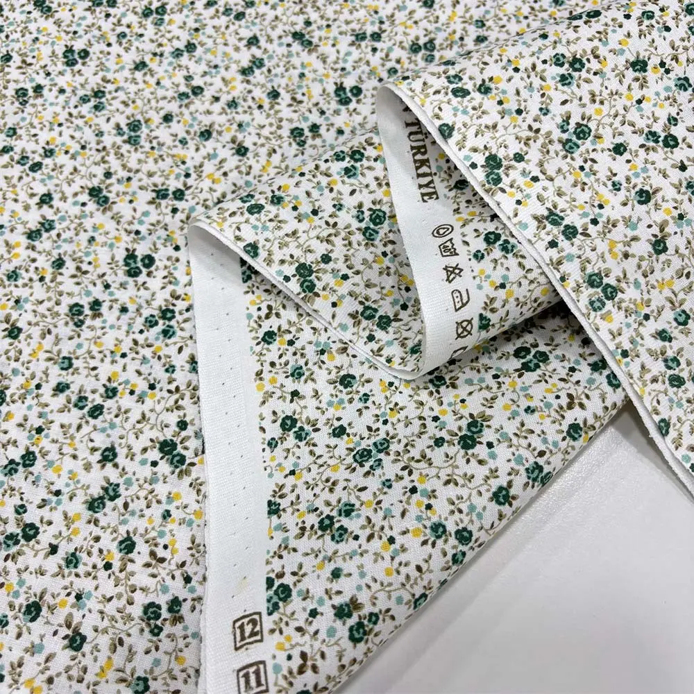 Desenli Poplin Kumaş