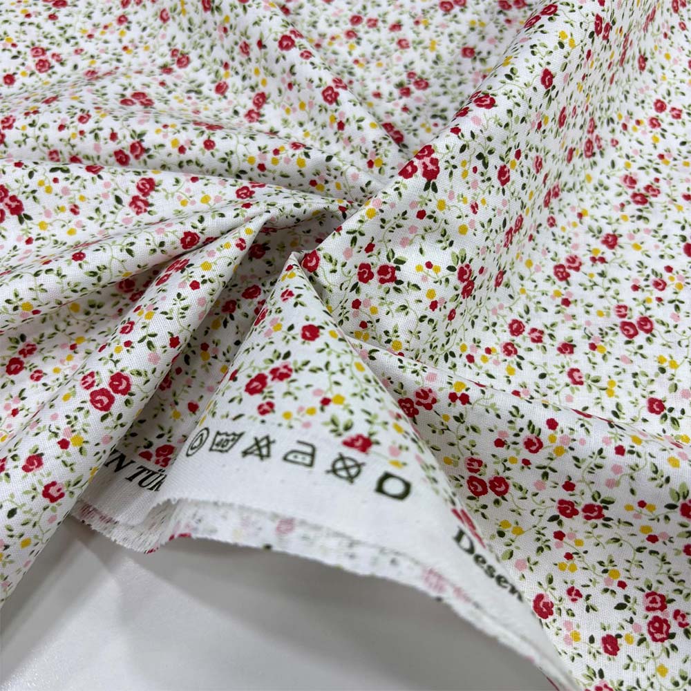 Desenli Poplin Kumaş