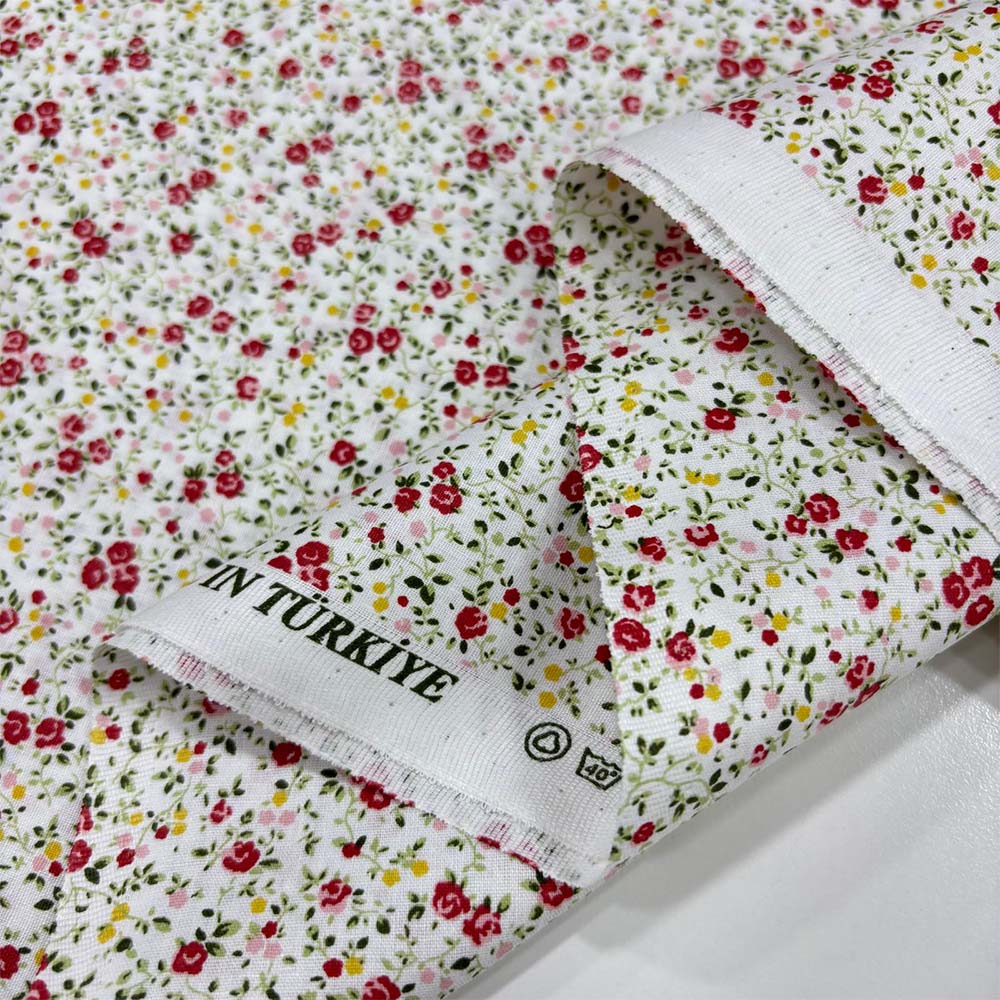 Desenli Poplin Kumaş