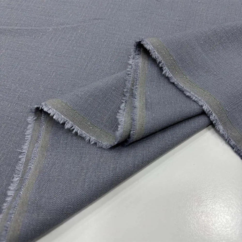 Kırışmayan Keten Kumaş Gri Kırışmayan Keten Kumaş Gri